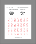 Debussy Puzzle Word search