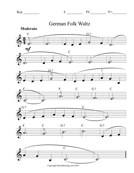 Waltz Pattern Lead Sheets