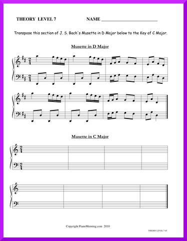 Level 7 Theory     Transpose "Musette"