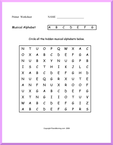 Theory-Primer     Musical Alphabet Puzzle