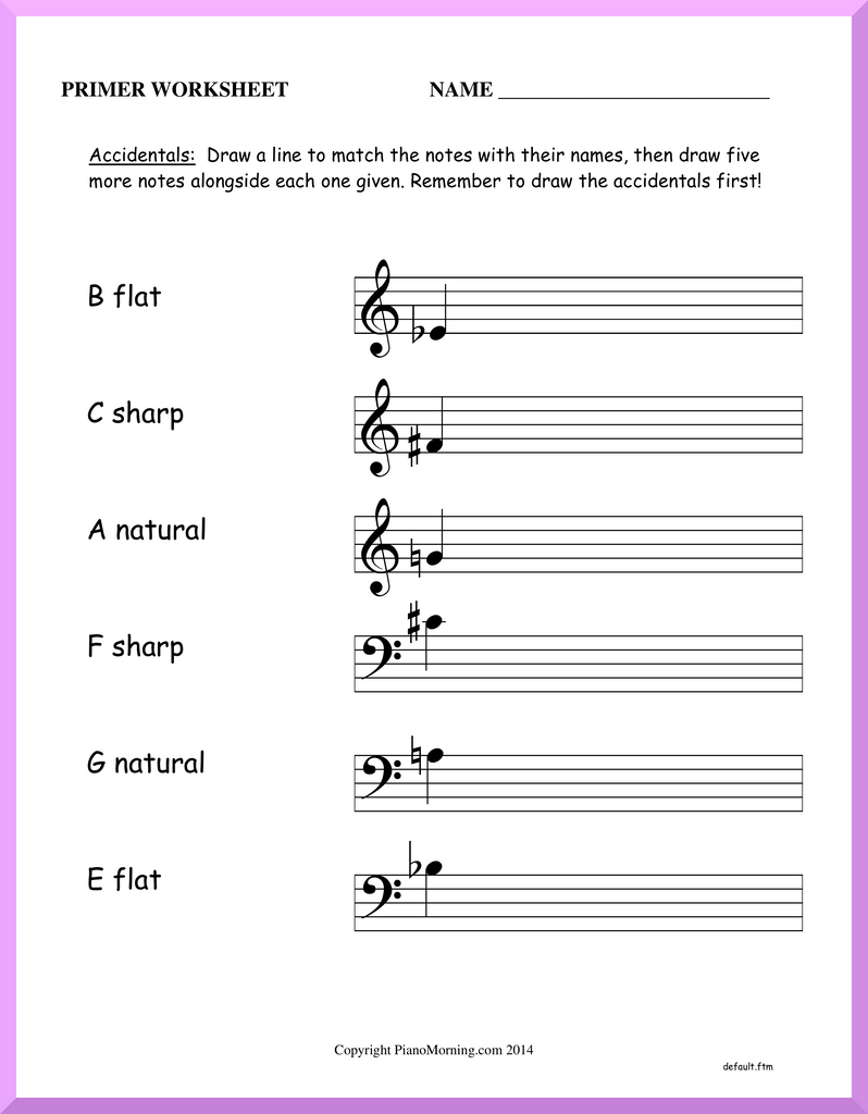 Theory-Primer     Accidentals Matching