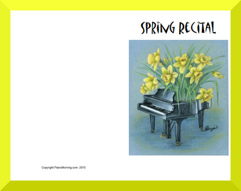 Spring Recital Program blanks 1