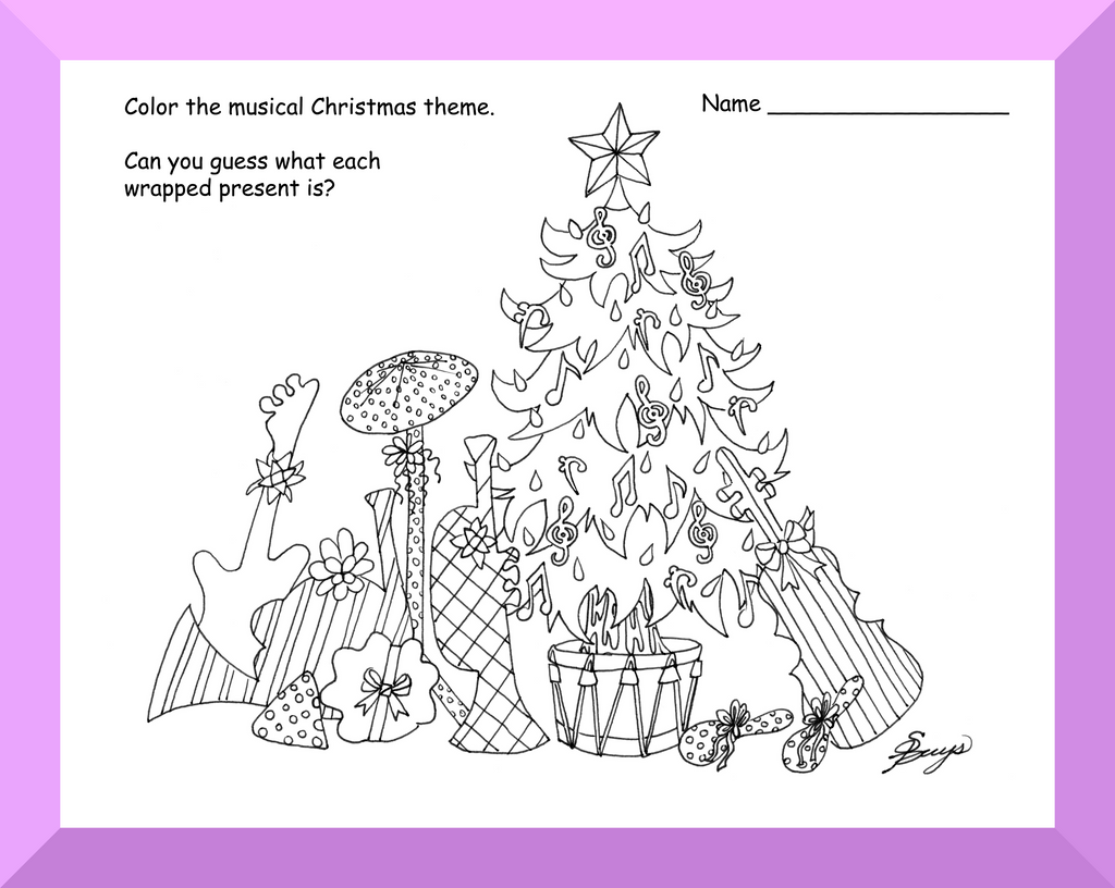 Theory-Primer     Christmas Coloring