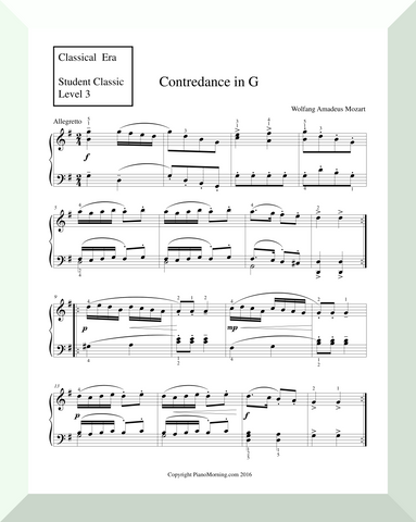Student Classic Level 3 Minuet in G Minor ( Bach )