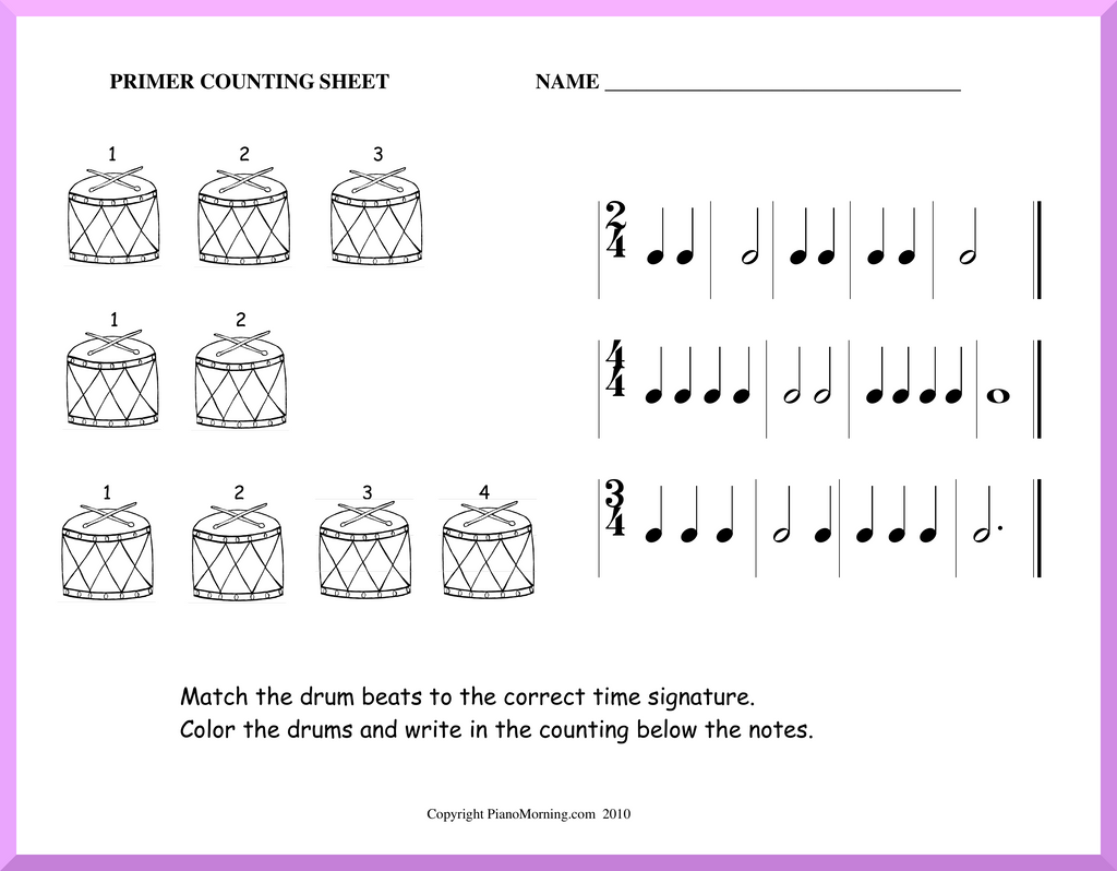 Theory-Primer     Counting Worksheet