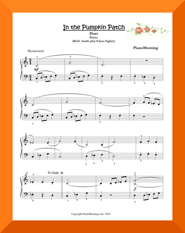 In the Pumpkin Patch (Piano Duet)