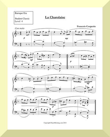 Student Classic Level 4     " La Charolaise"   ( Couperin )