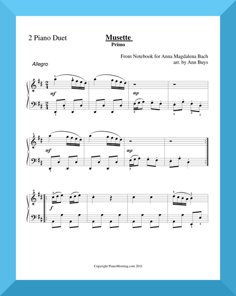 Musette (2-piano, 4 hands duet)