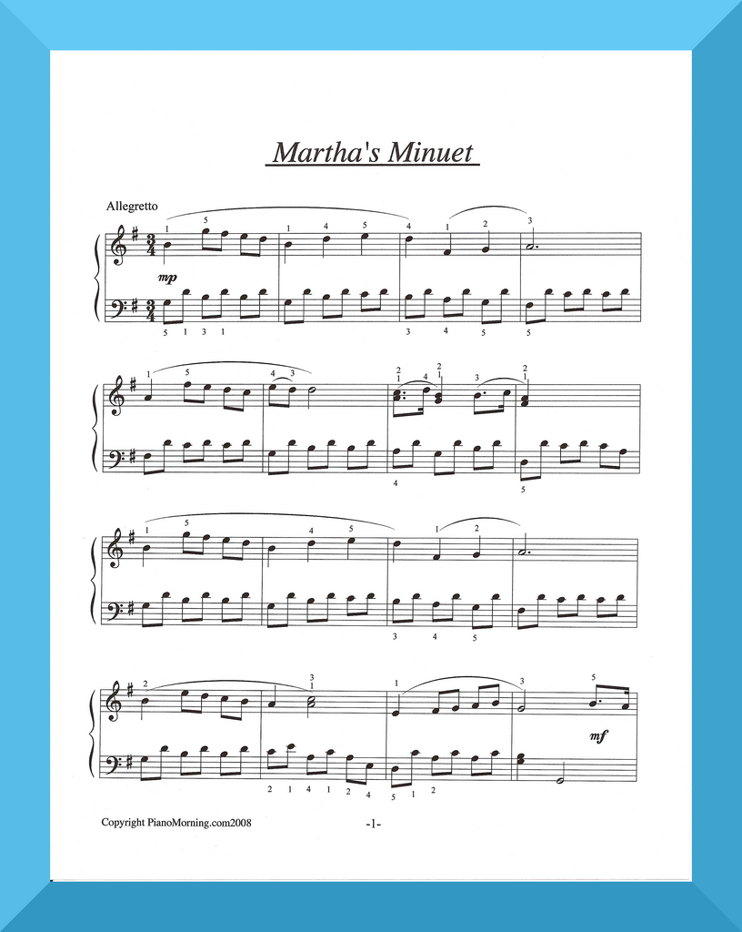 Martha's Minuet