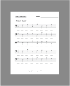 Note Writing - Bass C - Low C