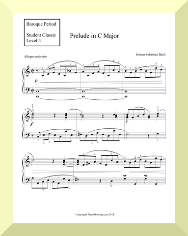 Student Classic Level 4     "Prelude in C Major" (Bach)