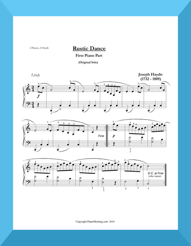 Rustic Dance (Piano Duet)