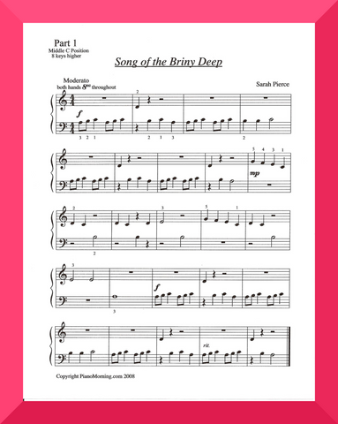 Song of the Briny Deep (3 Pianos, 6 Hands)