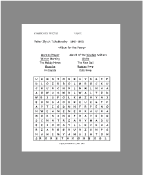 Tchaikovsky Puzzle Word search