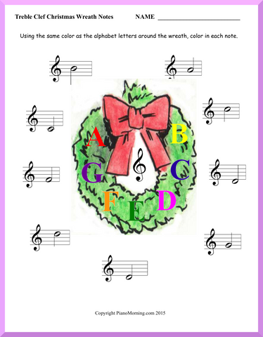 Theory-Primer     Wreath Notes Treble Clef