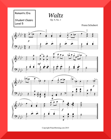 Student Classic Level 5     " Waltz Op. 9 No. 1 "   ( Schubert )