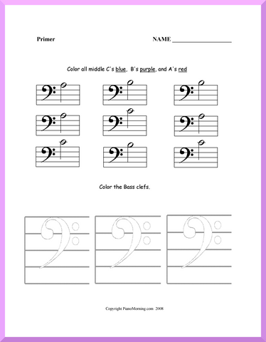 Theory-Primer     Bass Clef Notes
