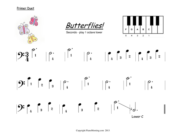 Butterflies!   (Piano Duet)