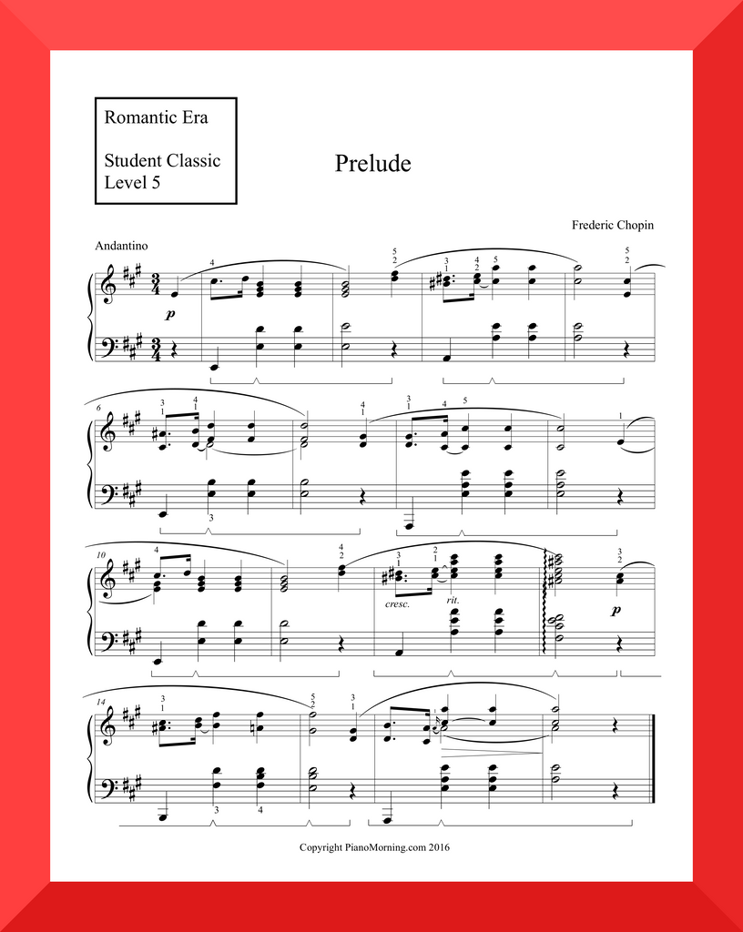 Student Classic Level 5     " Prelude "   ( Chopin )